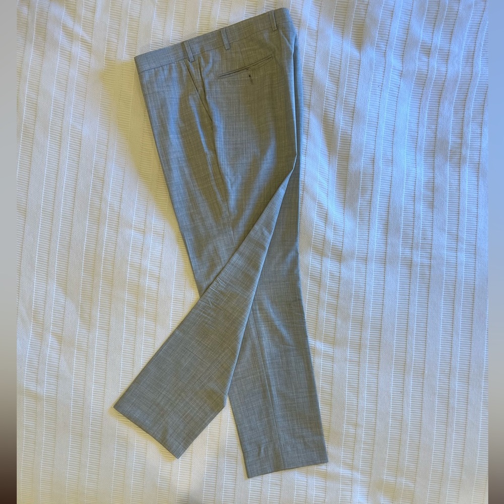 SuitSupply Gray Brescia Turn Up SF Int dress pants